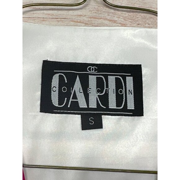 Cardi Collection Mens S Satin Vest Magenta White Adjustable Formal Wedding - Picture 3 of 8
